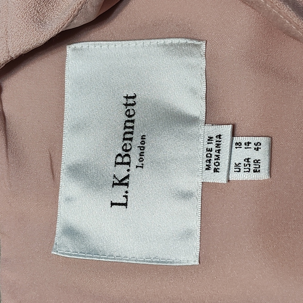 L.K. Bennett pastel Rose dress size 14 - Picture 5 of 6